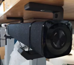 Parametric sound bar bracket