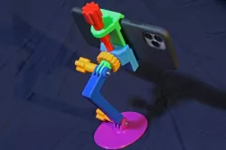Phone stand with screw and GoPro atachment