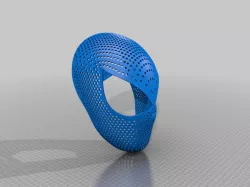 Spiderman PS4 mask faceshell with holes
