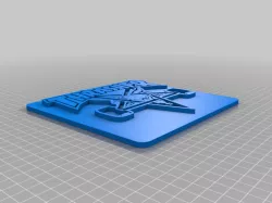 Thrasher logo on plate 