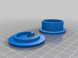 Wire Access Grommet 38mm Table Hole, 15mm Cable Hole