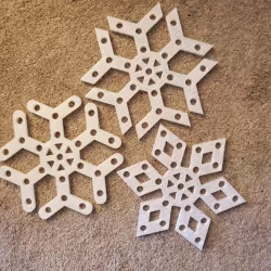 25 Pixel mini SnowFlakes