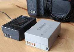 3D printed NB-7L Canon DC coupling