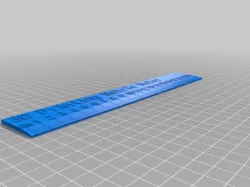 3D Printing Metric Ruler 