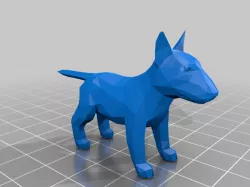 Bull Terrier Low Poly