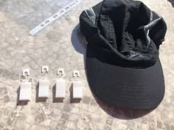 Clips for covid mask hat.