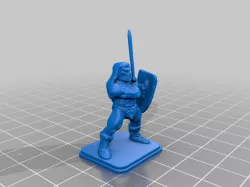 HeroQuest Barbarian Shield Broad Sword