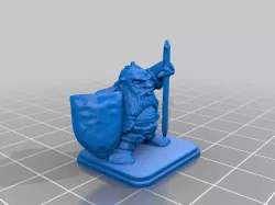 HeroQuest Dwarf Chainmail Shield Helmet Broad Sword