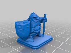 HeroQuest Dwarf Chainmail Shield Helmet Short Sword