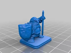 HeroQuest Dwarf Shield Broad Sword