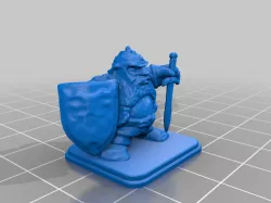 HeroQuest Dwarf Shield Helm Short Sword