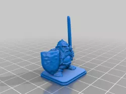 HeroQuest Dwarf Shield Helmet Long Sword