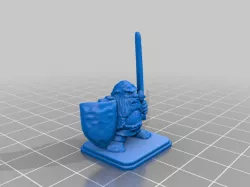 HeroQuest Dwarf Shield Long Sword