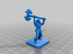 HeroQuest Female Barbarian Battle Axe