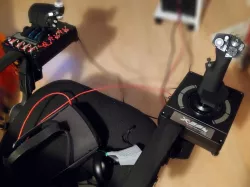 Logitech x56 (Saitek x55/x56) quick detach HOTAS chair clamps