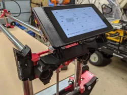 Lowrider CNC 7" Touchscreen Display Mount for Raspberry Pi