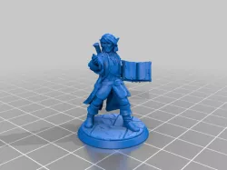 Male Elf Bard (story)(28mm scale)