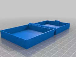 My Customized Hinged BoUSB Box1x With Latch, Somewhat Parametric and Printable In One Piece