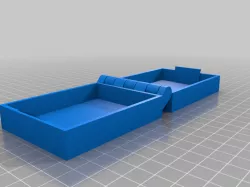 My Customized HiUSBbox5nged Box With Latch, Somewhat Parametric and Printable In One Piece