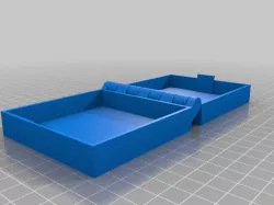 My CustomUSBbox3ized Hinged Box With Latch, Somewhat Parametric and Printable In One Piece