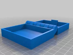 My CustomUSBbox7ized Hinged Box With Latch, Somewhat Parametric and Printable In One Piece