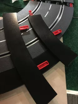 Narrow Outer Shoulders for Carrera Slot Car Track