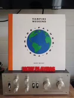 NOW PLAYING Vinyl Record Stand 