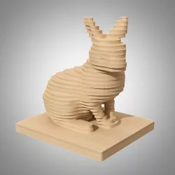 Rabbit 3D Puzzle