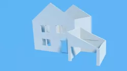 Simple house for model railways (H0)