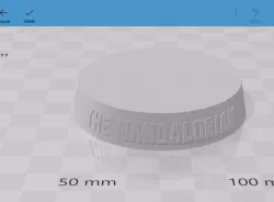 Star Wars and The Mandalorian Text Base Stand