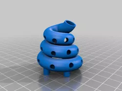 Tiny TinkerCAD Helix Marble (Airsoft BB) Run
