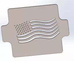 US FLAG STENCIL, for face masks