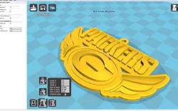 3D printable Green Bay Packers key-chain logo 2 3D model