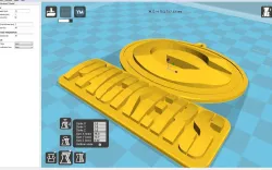3D printable Green Bay Packers key-chain logo 3 3D model