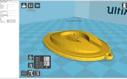3D printable Green Bay Packers key-chain logo 3D model