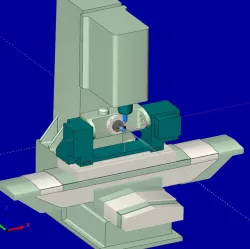 5 axis cnc part milling simulation