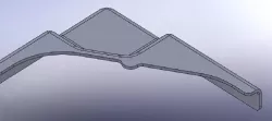 A imported partiges to parametric modelling 3D model