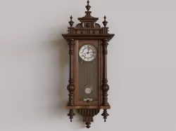 Antique Pendulum Wall Clock 3D model