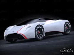 Aston Martin DP100 concept 3D model