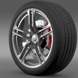 Audi R8 GT wheel 3D model