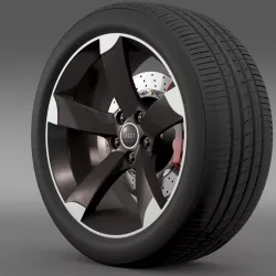 Audi R8 Spyder wheel 3D model