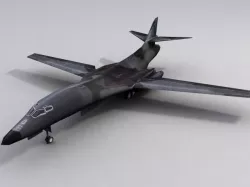 B1B Lancer Bomber Low-poly  3D model