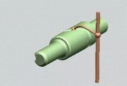 Barrel cam follower 3D model