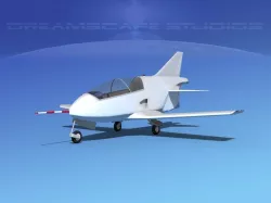 Bede BD-5J Microjet Unmarked 3D model