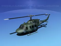 Bell UH-1N Air Force Rescue 3D model