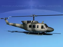 Bell UH-1N Iraqi Air Force 3D model