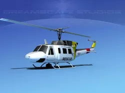 Bell UH-1N Philippines Air Force 3D model