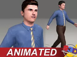 Businessman Nathan Low-poly  3D model