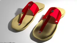 Capal - malay traditional footwear 3D model