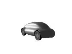 Car Concept Body Mercedes and Google AAA Low-poly  3D model